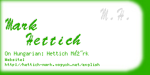 mark hettich business card